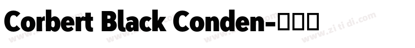 Corbert Black Conden字体转换